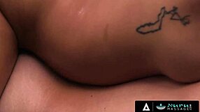 madison morgan and maya farrell team up for nuru massage