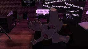 In Roblox, the prostitute engages in passionate fucking with a big cock.