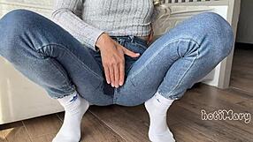 She Lose Challenge Try Not to Cum Squirt Three Times 😏