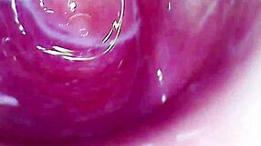 camera inside creamy juicy pussy cumming hard