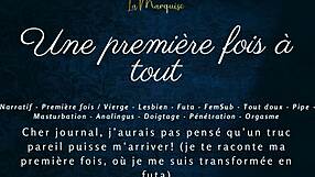 First time futa fun! 😏 French audio.