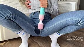 She Lose Challenge Try Not to Cum Squirt Three Times 😏