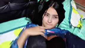 Is this husband watching his wife get fucked in their hotel room?