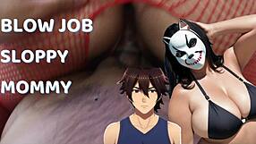 أعطي مص مبلل لابن زوجي