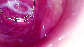 camera inside creamy juicy pussy cumming hard