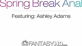 Fantasyhd - Ashley Adams Takes Anal During Spring Break By The Pool