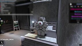 quietly fucking a fan on the bed in cowgirl and doggystyle