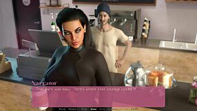 My big step mom sucking my dick in bathroom?