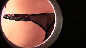 A hidden camera captures cami swallowing a big cock from the glory hole, deepthroat and cum in mouth.