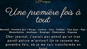 First time futa fun! 😏 French audio.