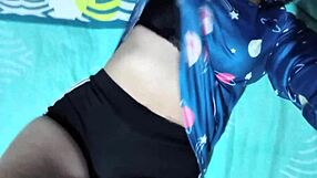 Is this husband watching his wife get fucked in their hotel room?