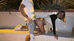 Outdoor Walk Where Stranger Notices No Panties