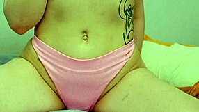 Emma Ester's Close-Up Solo Masturbation with Juicy, Gaping, Tight Wet Pussy Lips