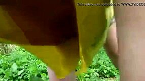 Erika Flashes Big Tits Outdoors