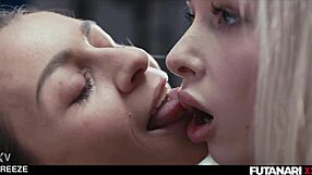 Time stop futa surprise with huge tits brunette and blonde