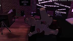 In Roblox, the prostitute engages in passionate fucking with a big cock.