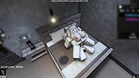 quietly fucking a fan on the bed in cowgirl and doggystyle