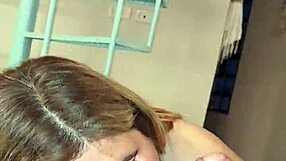 My neighbor asked me to recreate a porn scene, and I agreed to suck his big delicious cock.