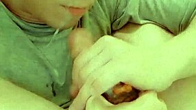 Julia porn loves autofellatio and cum in her own mouth hot self-sucking