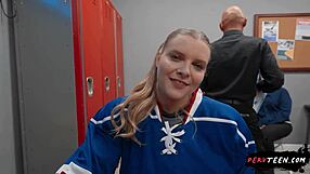 Big ass teen 18+ seduces cameraman in the locker room