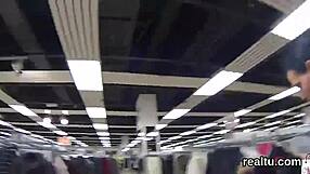 Exceptional cute Czech teen gets seduced in shopping centre, stripteases, undresses, and enjoys POV intimacy