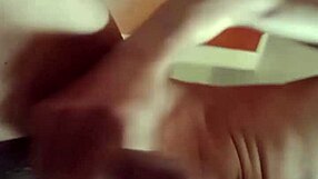 Hot guy strokes big cock alone in hotel room