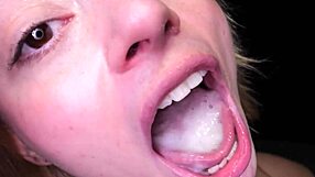 Sophia Insane drains 12 massive cumshots in gloryhole