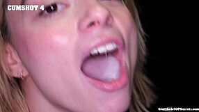 Sophia Insane drains 12 massive cumshots in gloryhole