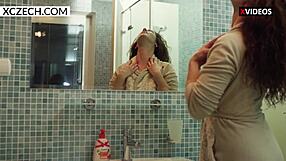 Sexy milf mom teases in shower