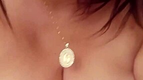 mature woman bathing in the shower