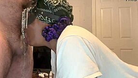 submissive ebony throatfucked w puke
