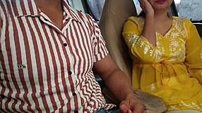 i convinced her to show her boobs in the car in public risky outdoor