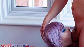 Alternative nurse gets eaten and swallows a load