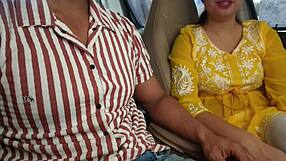 i convinced her to show her boobs in the car in public risky outdoor