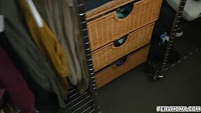 Danica dillion lets stepson have her panties and milf pussy