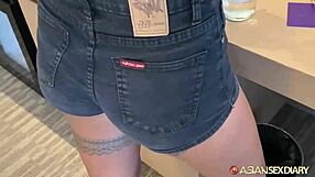 Asiansexdiary Curly Haired Filipina Deep Throats White Cock