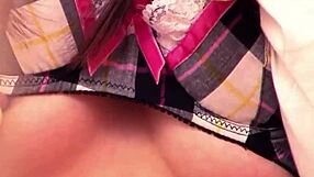 Petite Japanese Step-Sister's First Blowjob After Being Caught.