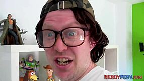 leeds nerd boldly fingerbangs skinny british amateur in first time tricked reality scene