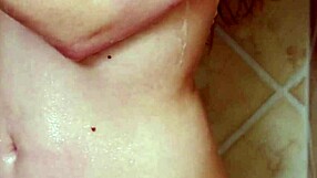 Charming Blonde Girl Took A Hot Shower