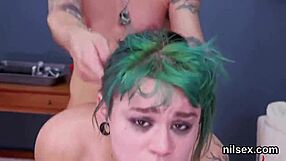 feisty girl endures brutal anus treatment