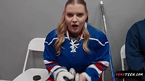 Big ass teen 18+ seduces cameraman in the locker room