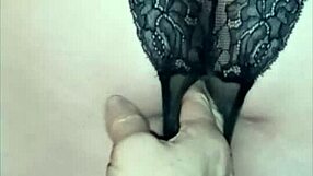 59-year-old Tennessee slutwife bends over sawhorse for close-up pussy and dildo fucking.