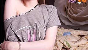 Watch the real amateur orgasm of this modest girl with nipple play?