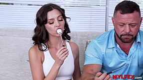 family guy savoring the strawberry and chocolate cake