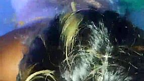 puta mexicana mamando verga en la piscina sin miedo ser vista por los vecinos