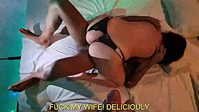 Watch wife fuck big cock in amateur threesome?