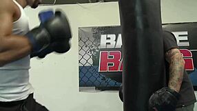 getting into her pussy after the fight with rough doggy and squirting