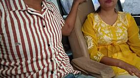 i convinced her to show her boobs in the car in public risky outdoor