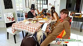 thanksgiving family squirt fest with taboo teens