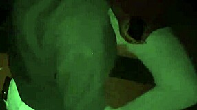 Park lot slut sucks two big cocks in bent over pose